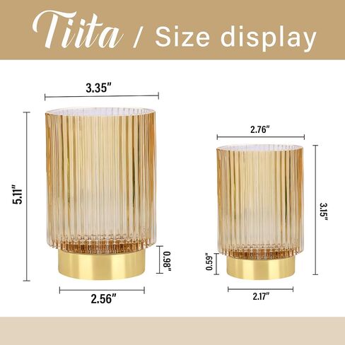 Tiita Glass Makeup Brush Holder Organizer - Crystal Clear Desktop Stationery Storage for Cosmetics, Vintage Style Makeup Brush Cup, Pen and Pencil Holder, Toothbrush Holders in Saudi Arabia