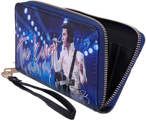 محفظة Nemesis Now Elvis The King of Rock and Roll النسائية الزرقاء، 19 سم in Saudi Arabia
