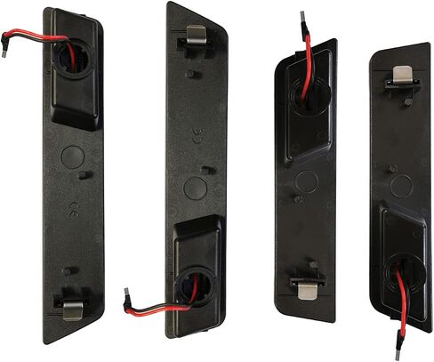 مصابيح LED للعلامات الجانبية بعدسات مدخنة متوافقة مع دودج تشالنجر 2008-2014 وشاحن 2011-14 (عبوة من 4 قطع، قطعتان أماميتان من مصابيح LED الكهرمانية وقطعتان من مصابيح LED الحمراء الخلفية) in Saudi Arabia