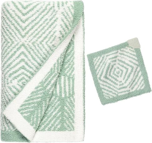 Bazzle Baby Mini Hugga Lovie Blanket with Teething Corner Plush Blanket for Girls and Boys | Ultra Soft Barefoot Lovie Blankets, 2pk (L-Min 2pk) in Saudi Arabia