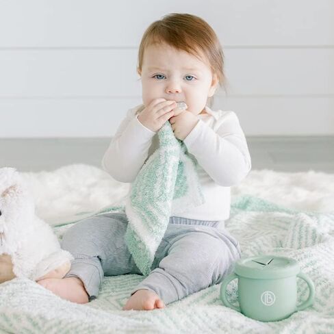 Bazzle Baby Mini Hugga Lovie Blanket with Teething Corner Plush Blanket for Girls and Boys | Ultra Soft Barefoot Lovie Blankets, 2pk (L-Min 2pk) in Saudi Arabia