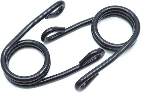 2 Pcs Torsion Type Motorcycle Solo Seat Springs, Clip Type Solo Seat Spring, Compatible with Softail Sportster, Black Plated in Saudi Arabia