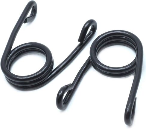 2 Pcs Torsion Type Motorcycle Solo Seat Springs, Clip Type Solo Seat Spring, Compatible with Softail Sportster, Black Plated in Saudi Arabia