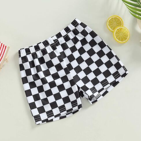 Toddler Baby Boys Swim Trunks Checkered Dinosaur Swimming Shorts Swimsuit Swimwear Bathing Suits Beach Board Shorts in Saudi Arabia