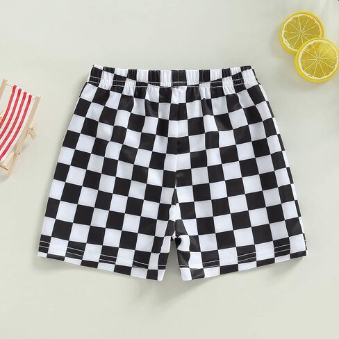 Toddler Baby Boys Swim Trunks Checkered Dinosaur Swimming Shorts Swimsuit Swimwear Bathing Suits Beach Board Shorts in Saudi Arabia