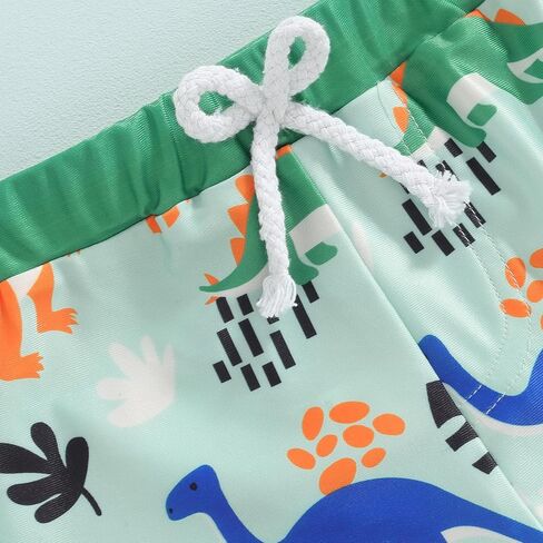 Toddler Baby Boys Swim Trunks Checkered Dinosaur Swimming Shorts Swimsuit Swimwear Bathing Suits Beach Board Shorts in Saudi Arabia