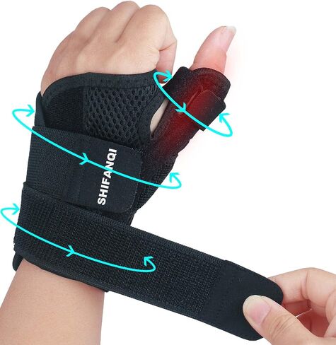 Trigger Thumb Splint for Left Right Hand,Thumb Spica Support Brace Wrist Stabilizer for Pain, Carpal Tunnel, Sprains, Arthritis, Tendonitis, Tenosynovitis with Adjustable Strap for Men Women (Pink) in Saudi Arabia