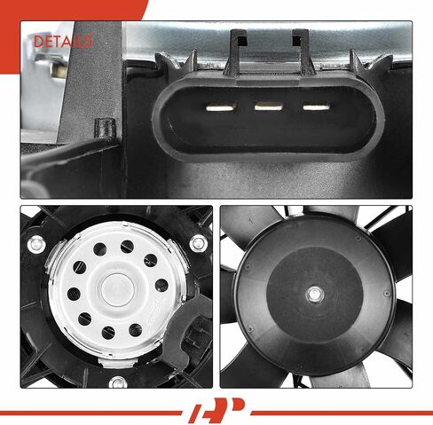 مجموعة مروحة تبريد رادياتير المحرك A-Premium متوافقة مع موديلات مختارة من Ford وMercury - Thunderbird 1994-1997، Cougar 1994-1997 - استبدال # F4SZ8C607D in Saudi Arabia