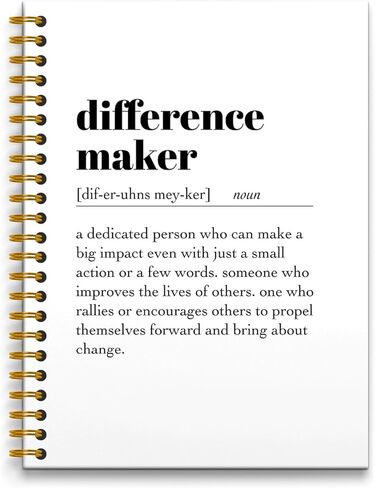 Difference Maker Spiral Journal Notebook 5.5×8.3,Difference Maker Spiral Notebooks for Work,Difference Maker Gift,Employee Appreciation Gifts,160 Pages in Saudi Arabia