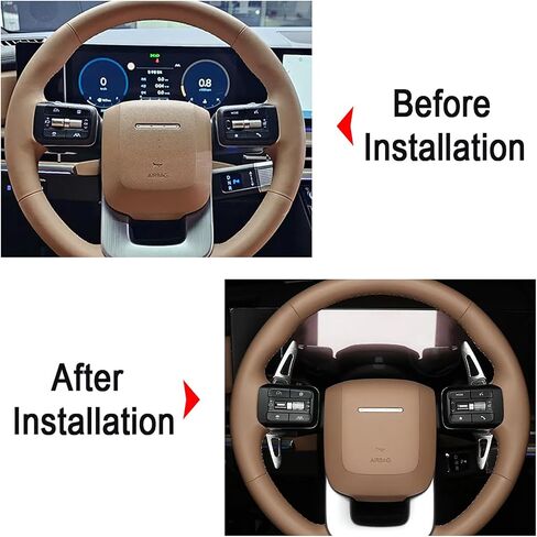 Aluminum Car Steering Wheel Shift Paddle Extension for Hyundai Santa Fe (2024)(Silver) in Saudi Arabia