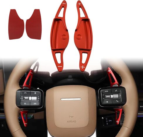 Aluminum Car Steering Wheel Shift Paddle Extension for Hyundai Santa Fe (2024)(Silver) in Saudi Arabia