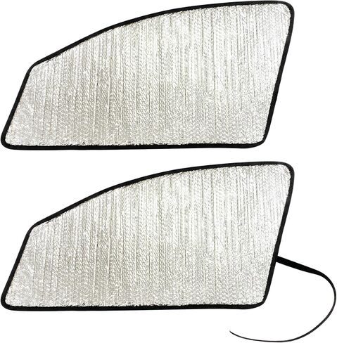 YelloPro Custom Fit Side Window Sunshade - First & 2nd Row (4pcs) - for 2011 2012 2013 2014 2015 2016 2017 2018 2019 Fiat 500 Coupe, Pop, Lounge, 1957 Retro Edition, Abarth, Sport (Made in USA) in Saudi Arabia