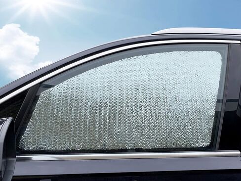 YelloPro Custom Fit Side Window Sunshade - First & 2nd Row (4pcs) - for 2011 2012 2013 2014 2015 2016 2017 2018 2019 Fiat 500 Coupe, Pop, Lounge, 1957 Retro Edition, Abarth, Sport (Made in USA) in Saudi Arabia