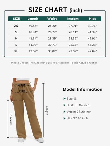 ATHMILE Women’s Fleece Lined Sweatpants Baggy Wide Straight Leg Pants in Saudi Arabia