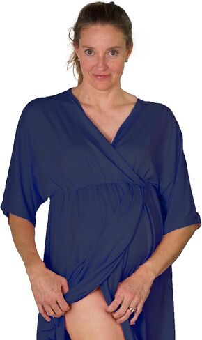 Women Maternity Shirt with Elastic Waist Classic Side Opening Design for Easy Breastfeeding in Saudi Arabia