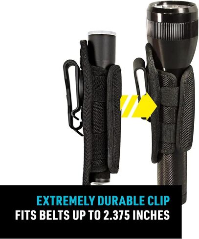 Nite Ize Lite Holster Stretch Flashlight Holster - Belt Clip Flashlight Holder - Soft Hip Clip for Convenient Tactical Flashlight Use - 2 Count (2 Pack) in Saudi Arabia