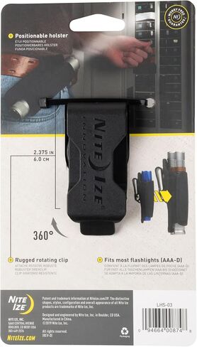 Nite Ize Lite Holster Stretch Flashlight Holster - Belt Clip Flashlight Holder - Soft Hip Clip for Convenient Tactical Flashlight Use - 2 Count (2 Pack) in Saudi Arabia