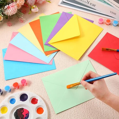 500 جهاز كمبيوتر شخصى ملون A7 مغلفات ختم مغلفات ملونة قابلة للطباعة لبطاقات 5 × 7 دعوات صور بطاقات بريدية بطاقات معايدة حفلات الزفاف البريدية استحمام الطفل عيد ميلاد التخرج البريدية in Saudi Arabia