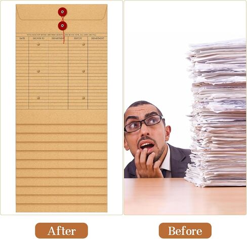 200 قطعة من أظرف Interoffice مقاس 10 × 13 بوصة، أظرف مطبوعة بين الأقسام باللون الأحمر وربطة عنق وزر للإغلاق، بني كرافت in Saudi Arabia
