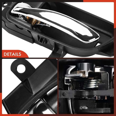 A-Premium - Interior Door Handle - Front or Rear Left Driver Side - Compatible with Nissan Models - Altima, Pathfinder, Armada, Maxima, Murano, Titan - Textured Black - Replace 80671-3TA0D 80671-3TA0A in Saudi Arabia