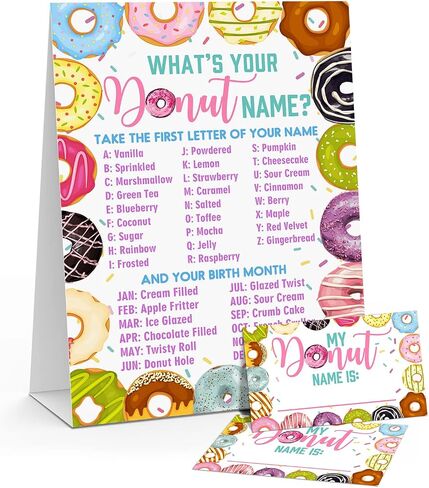 Greeting Card - What's Your Astronaut Name Birthday Party Game, 1 Sign & 30 Stickers - Space Theme for Kids & Teens - GAME-011 in Saudi Arabia