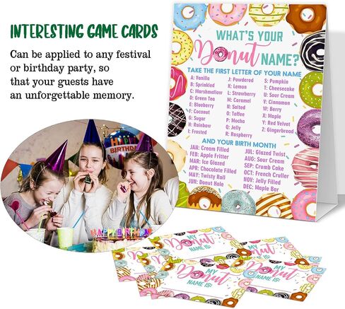Greeting Card - What's Your Astronaut Name Birthday Party Game, 1 Sign & 30 Stickers - Space Theme for Kids & Teens - GAME-011 in Saudi Arabia