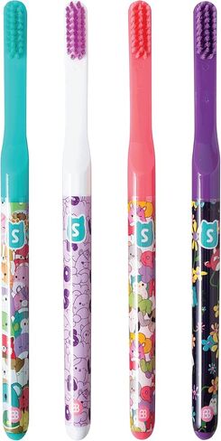 Brush Buddies Squishmallows Assorted Manual Toothbrushes, Soft Toothbrushes, Toothbrushes for Kids and Adults, 4PK in Saudi Arabia