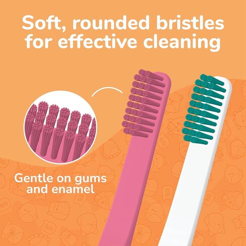 Brush Buddies Squishmallows Assorted Manual Toothbrushes, Soft Toothbrushes, Toothbrushes for Kids and Adults, 4PK in Saudi Arabia