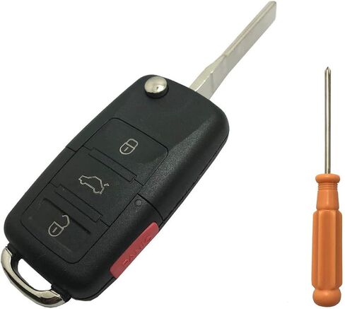 4 أزرار للطي استبدال مفتاح فوب غطاء صالح لل VW جيتا باسات جولف بيتل أرنب GTI CC EOS دخول بدون مفتاح فوب شل in Kuwait