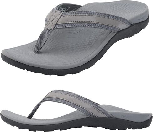 شباشب لتقويم العظام للرجال، صنادل داعمة للقوس العالي لعلاج التهاب اللفافة الأخمصية وتخفيف آلام الكعب المسطح، وتبطين ومقاوم للانزلاق، صندل شاطئ مريح للمشي عند أصابع القدم in Kuwait