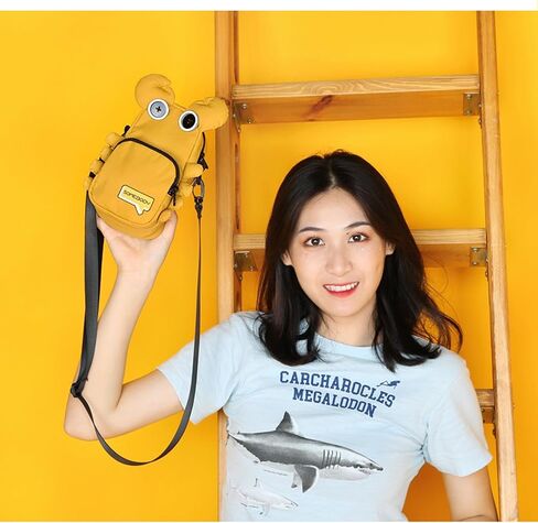 حقيبة كتف KARRESLY Kawaii حقيبة كروس كرتونية مع حزام كتف قابل للتعديل، محفظة لطيفة على شكل سرطان البحر، هدايا محفظة أنمي in Kuwait
