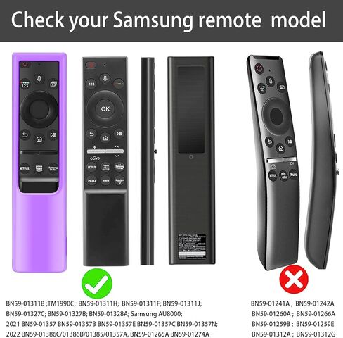 4 Pack Case Compatible with Samsung Smart TV Remote Control, Remote Cover for Samsung Solar Cell Remote 2021/2022 BN59-01357 BN59-01385 BN59-01265A Universal Silicone Skin Sleeve Glow in The Dark in Saudi Arabia