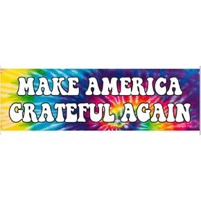 AK Make America Grateful Again- Peace Love Hippie Tie Dyed MAGA Stickers Vinyl Decal car | Van | Trucks | Motorcycle | Bumper | Window Any Smooth Surface Size: 5"