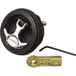 Perko Flush Mount Latch - Straight Cam Bar - 2.5" Hole - Black