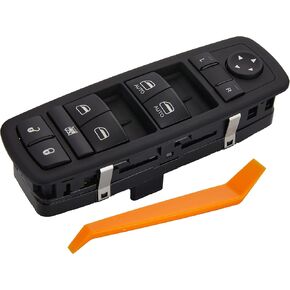 Power Window Switch Fits for2012-2017 Dodge Grand Caravan,2012-2016 Chrysler Town & Country.Driver Side Control Door vidrios Master Switch.68110871AA.Back 3 pins+0 PINS(Green Light)
