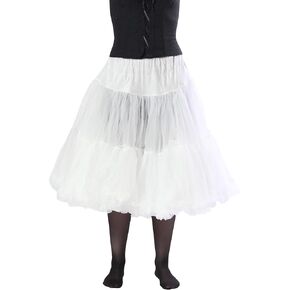 Malco Modes Samantha 835 Tea-Length Petticoat for Halloween Costume, Vintage Style, Party wear and Festive Crinoline