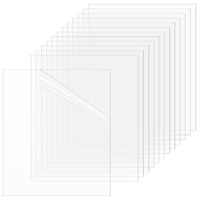 AHANDMAKER 30Pcs Clear Flexible Plastic Sheet, 5" x 7" Plastic Board with Protective Paper for Craft, Modeling Projects, Picture Frames, Paintings, DIY Display Projects