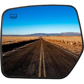 Driver Side Mirror Replacement for Jeep Compass Patriot 2007 2008 2009 2010 2011 2012 2013 2014 2015 2016 2017 - Left Side Mirror Glass, Rear View Mirrors Glass with Power Heated