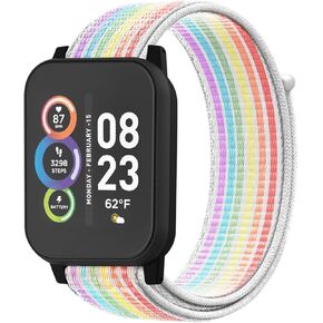 BlackPro Compatible with iTech Fusion 2 / iTech Fusion 2R Watch Bands, Nylon Hook and Loop Design, Breathable and Adajustable with Quick Release Pins