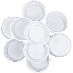100 Pieces Mailing Tubes Plastic End Caps Cardboard Shipping Tube End Caps Plastic White End Caps for Mailing Tubes, Round (2 Inch)