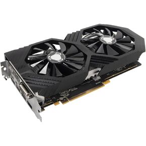RX590 Gaming Graphics Card, 8GB GDDR5 256bit 1460MHz Computer Graphics Card, PCIE 3.0 X16 3DP DVI 3D API Desktop PC GPU Graphics Card with Dual Fans, Low Noise and Quiet Work