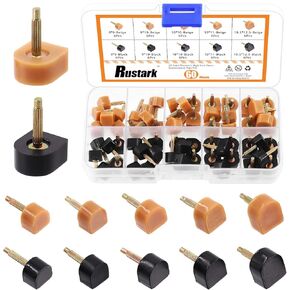 30 Pairs High Heel Replacement Tips U Shaped Heel Repair Caps, Shoes Heel Replacement Tips Pin High Heel Repair Tool for Repairing High Heel Shoes
