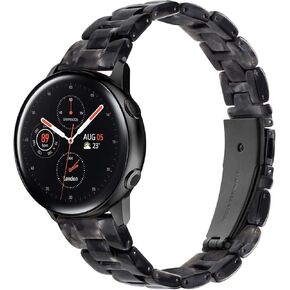 SaNgaiMEi Resin Bands Compatible with Samsung Galaxy Watch 7 FE 6 5 4 40mm 44mm/ Galaxy Watch 5 Pro 45mm/ Watch 6 4 Classic 42mm 46mm 43mm 47mm, 20mm Light Fashion Band for Galaxy Active 2/ Galaxy Watch 3