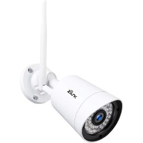 Metal Casing Outdoor Security Camera, 1080P Wireless Camera, 100ft IR Night Vision, IP66 Waterproof, 4X Zoom, Motion Detection, Remote View, Support SD Card