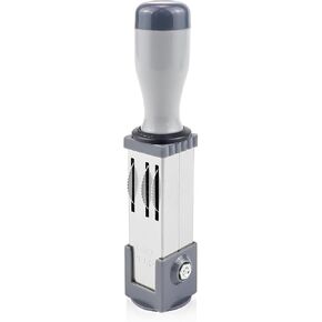 Date Stamp Portable Number Stamp Office Small Date Stamp Round Plastic Time Date Stamp Year Month Day Stamp Handheld Business Stamp File Accessories,21MM