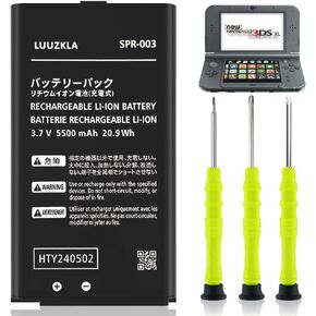 5500mAh SPR-003 Battery, (2024 New Upgrade) Compatible with Nintendo 3DS XL and New 3DS XL Game Console, with Full Tool Kit