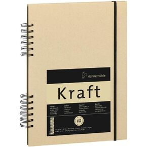 Hahnemuhle Kraft Paper Sketch Book A5 (8.3x5.8 inches) 120gsm 80 Sheets/160 Pages