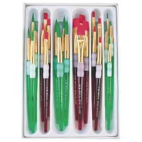 Brushes Paint Big Kids Choice Round and Flat Value Set of 24