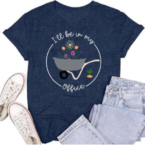 Garden Shirts for Women Plant Lover Gardener T-Shirt Gardening Gifts Short Sleeve