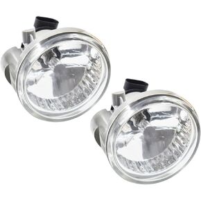2-Pack Fog Lights Lamps Assembly Replacement for 2004-2007 Toyota Highlander Echo Prius with Bulbs Passenger and Driver Side 8122152070 8121152070